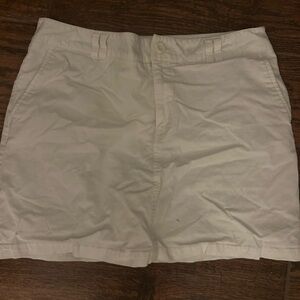White dockers cotton skirt with built in shorts